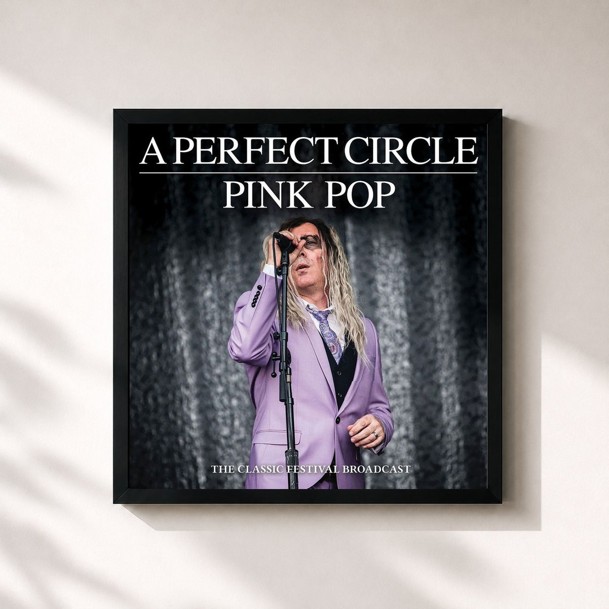 #noir Pink Pop by A Perfect Circle as a square framed art print, black 32x32 cm frame