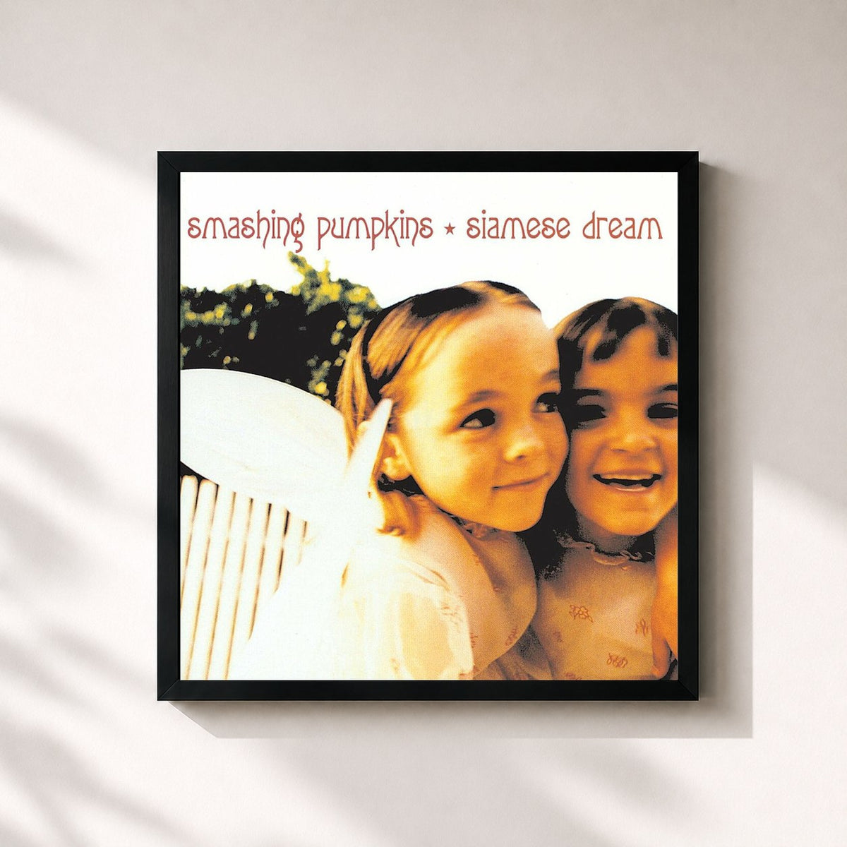 #noir Siamese Dream (2011 - Remaster) von The Smashing Pumpkins als quadratischer Kunstdruck, schwarzer Rahmen 32x32 cm