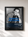 #noir Tableau de l'album Essential de Roberto Vecchioni, cadre noir, imprimé et encadré en France