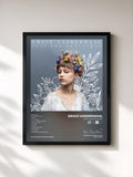 #noir Tableau de l'album Just The Beginning de Grace VanderWaal, cadre noir, imprimé et encadré en France