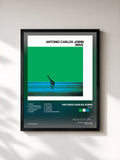 #noir Tableau de l'album Wave de Antonio Carlos Jobim, cadre noir, imprimé et encadré en France