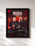 #noir Tableau de l'album Bora João Gustavo, Vai Murilo!, Vol. 1 de João Gustavo e Murilo, cadre noir, imprimé et encadré en France