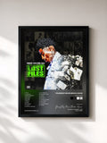 #noir Lost Files by YoungBoy Never Broke Again as a framed art print, black frame, printed and framed in France