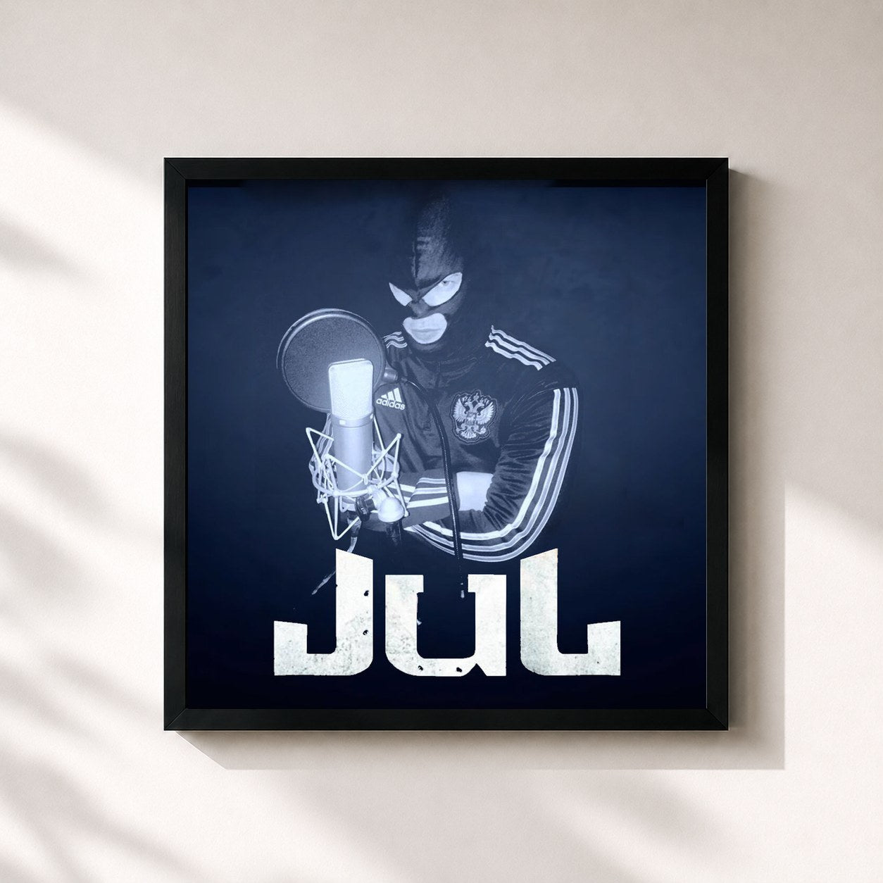 #noir Jul di Jul in stampa quadrata incorniciata, cornice nera 32x32 cm