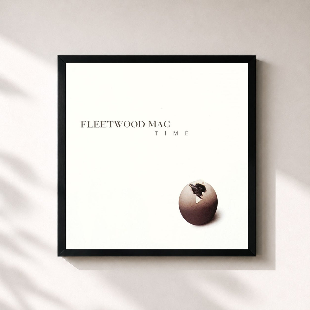 #noir Time von Fleetwood Mac als quadratischer Kunstdruck, schwarzer Rahmen 32x32 cm