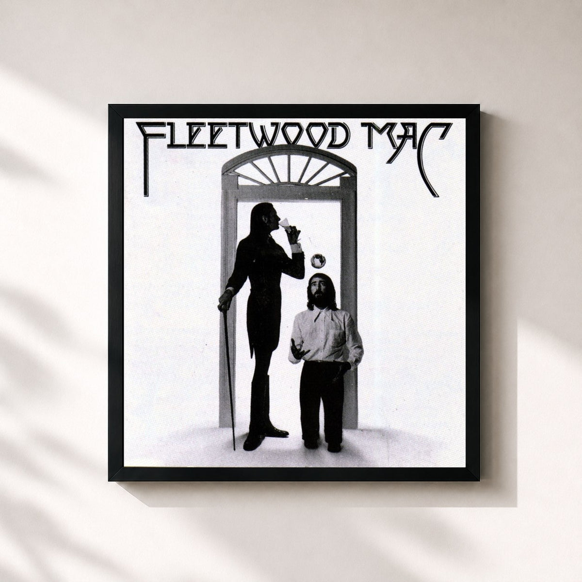#noir Fleetwood Mac von Fleetwood Mac als quadratischer Kunstdruck, schwarzer Rahmen 32x32 cm