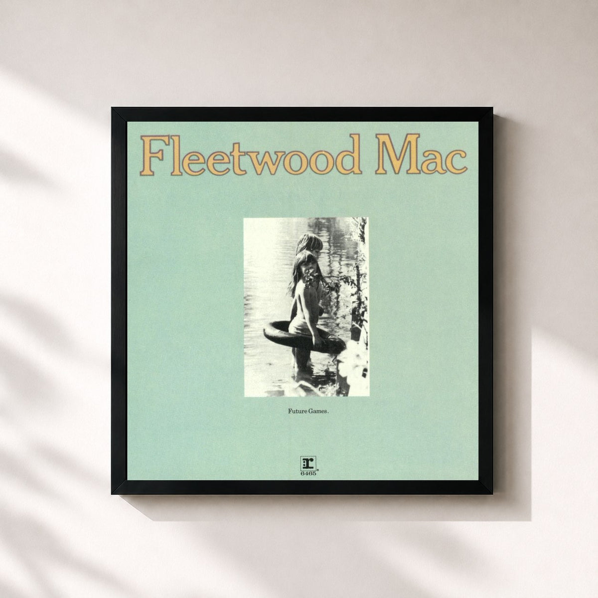 #noir Future Games von Fleetwood Mac als quadratischer Kunstdruck, schwarzer Rahmen 32x32 cm