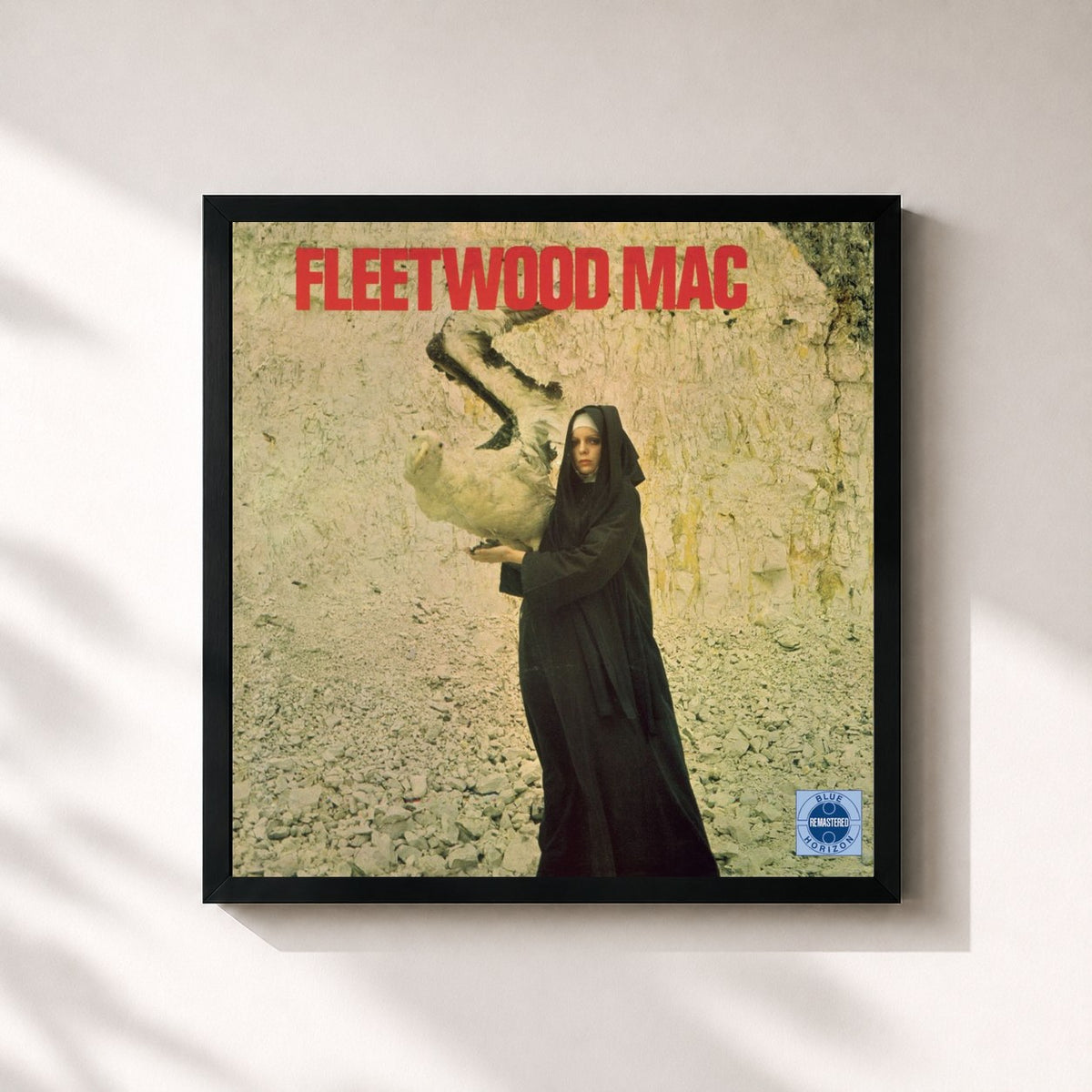 #noir The Pious Bird Of Good Omen by Fleetwood Mac as a square framed art print, black 32x32 cm frame