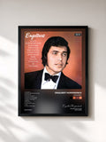#noir Tableau de l'album Engelbert de Engelbert Humperdinck, cadre noir, imprimé et encadré en France