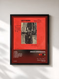 #noir Tableau de l'album LETTERS: VOL. 1 de Grace VanderWaal, cadre noir, imprimé et encadré en France