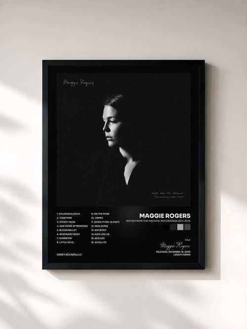 Maggie Rogers · Notes from the Archive: Recordings 2011-2016 — Affiche encadrée