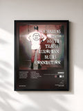 #noir Tableau de l'album Charles & The White Trash European Blues Connection de Arno, cadre noir, imprimé et encadré en France