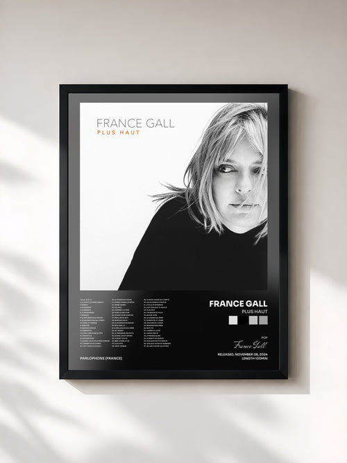 France Gall · Plus haut — Lámina enmarcada