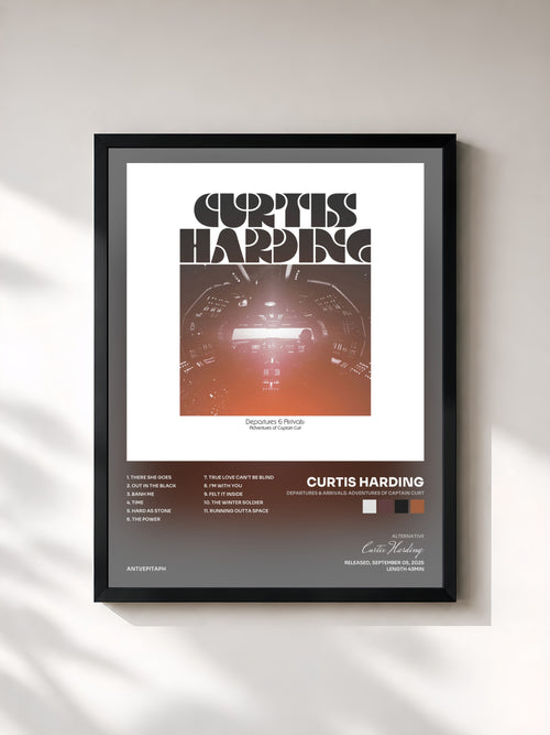 Curtis Harding · Departures & Arrivals: Adventures of Captain Curt — Stampa incorniciata