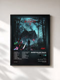 #noir Tableau de l'album Slimer Alchemists 3 de Ghost Killer Track, cadre noir, imprimé et encadré en France