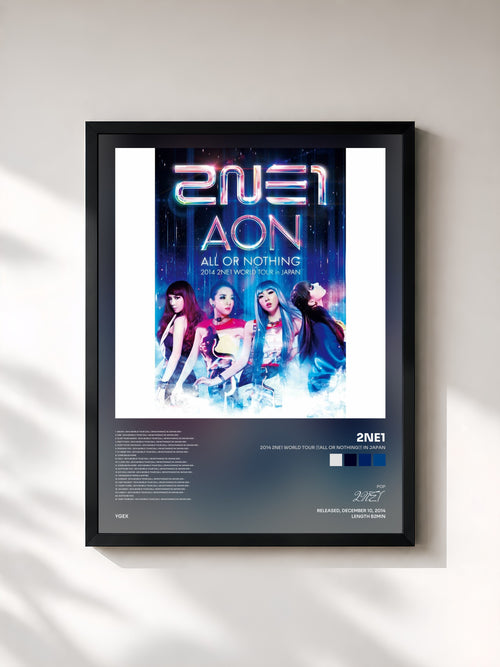 2NE1 · 2014 2NE1 WORLD TOUR ～ALL OR NOTHING～ in JAPAN — Affiche encadrée