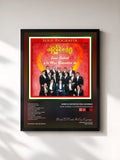 #noir Tableau de l'album Juan Gabriel y Lo Mas Romantico De de Banda El Recodo De Cruz Lizarraga, cadre noir, imprimé et encadré en France