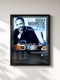 #noir Tableau de l'album In the Name of Love: The Elektra Recordings 1979-1984 de Grover Washington, Jr., cadre noir, imprimé et encadré en France