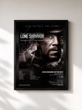 #noir Tableau de l'album Lone Survivor (Original Motion Picture Soundtrack) de Explosions in the Sky, cadre noir, imprimé et encadré en France