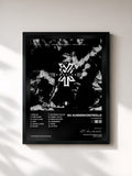 #noir Tableau de l'album XY Sampler de AK Ausserkontrolle, cadre noir, imprimé et encadré en France