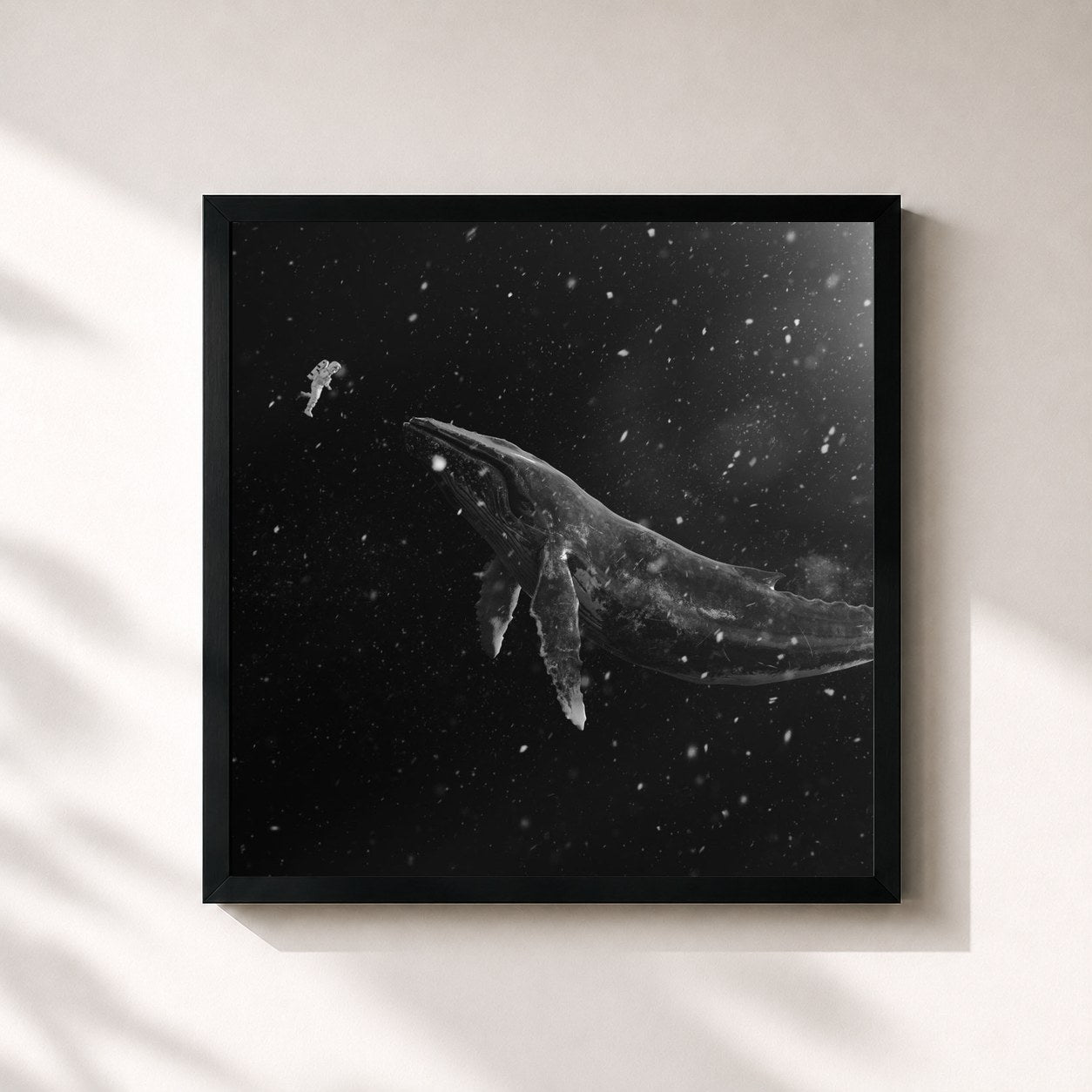 #noir Tableau carré de l'album SING FOR YOU - Winter Special Album, 2015 de EXO, cadre noir 32x32 cm