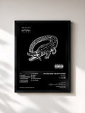 #noir Tableau de l'album The Ride de Catfish and the Bottlemen, cadre noir, imprimé et encadré en France