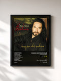 #noir Tableau de l'album Razón De Sobra de Marco Antonio Solís, cadre noir, imprimé et encadré en France