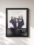 #noir Tableau de l'album Verloren Verleden de Anneke van Giersbergen, cadre noir, imprimé et encadré en France