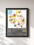 #noir Tableau de l'album Ome de Jenny And The Mexicats, cadre noir, imprimé et encadré en France