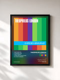 #noir Tableau de l'album Lovers Holiday de Theophilus London, cadre noir, imprimé et encadré en France