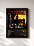 #noir Tableau de l'album El Pata De Palo de Los Cadetes De Linares, cadre noir, imprimé et encadré en France