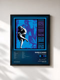 #noir Tableau de l'album Use Your Illusion II (Deluxe Edition) de Guns N' Roses, cadre noir, imprimé et encadré en France