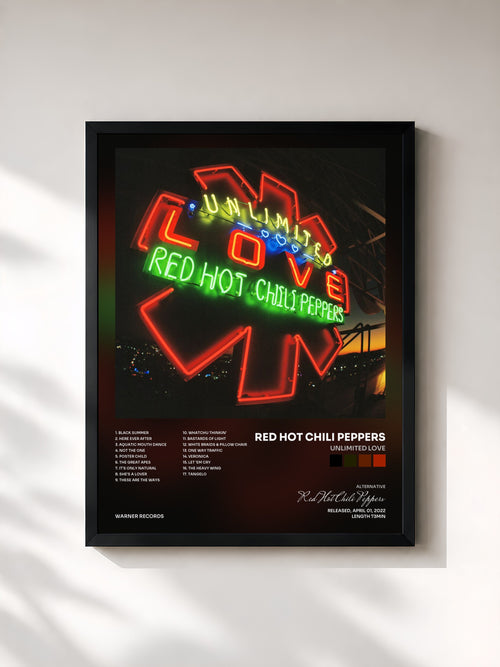 Red Hot Chili Peppers · Unlimited Love — Affiche encadrée
