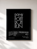 #noir Tableau de l'album You need Pony Pony Run Run (bonus version) de Pony Pony Run Run, cadre noir, imprimé et encadré en France