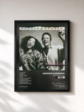 #noir Tableau de l'album Radio M.U.S.I.C. Man de Womack & Womack, cadre noir, imprimé et encadré en France
