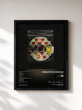 #noir amo by Bring Me the Horizon as a framed art print, black frame, printed and framed in France