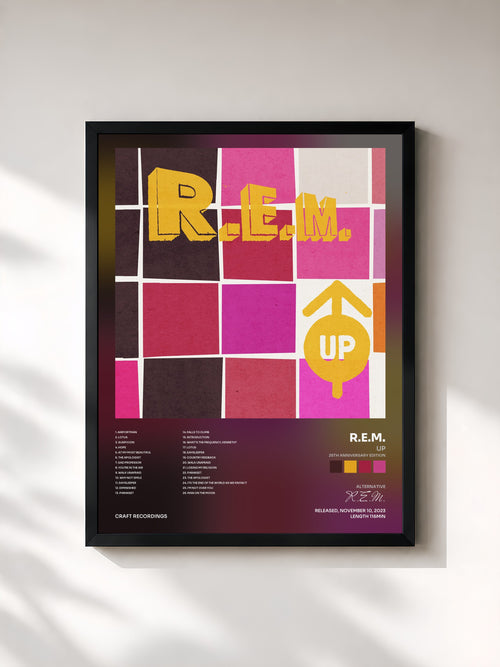 R.E.M. · Up (25th Anniversary Edition) — Affiche encadrée