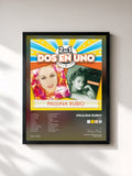#noir Tableau de l'album 2En1 de Paulina Rubio, cadre noir, imprimé et encadré en France