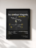 #noir Tableau de l'album Que du vent de Les Cowboys Fringants, cadre noir, imprimé et encadré en France