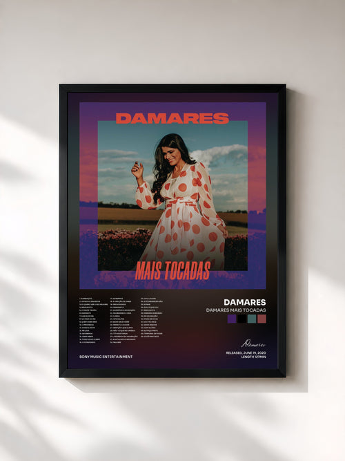 Damares · Damares Mais Tocadas — Affiche encadrée