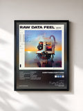 #noir Tableau de l'album Raw Data Feel de Everything Everything, cadre noir, imprimé et encadré en France