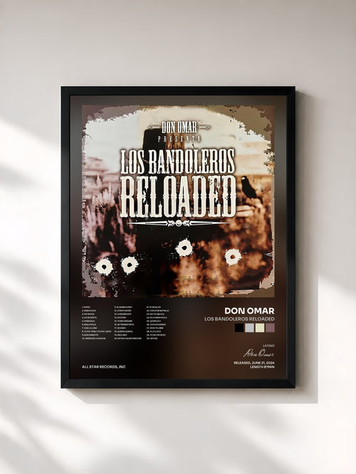 Don Omar · Los Bandoleros Reloaded — Gerahmter Kunstdruck