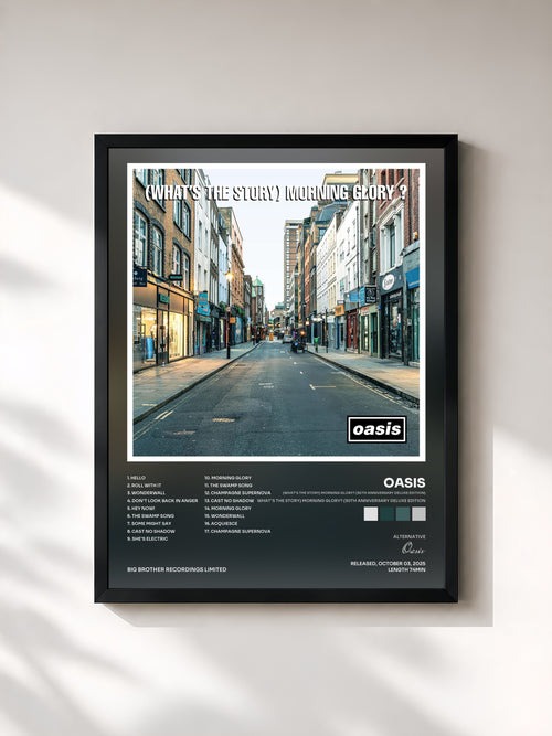 Oasis · (What's The Story) Morning Glory? (30th Anniversary Deluxe Edition) — Stampa incorniciata