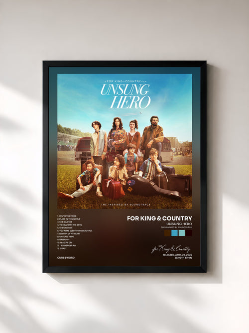 for King & Country · Unsung Hero (The Inspired By Soundtrack) — Affiche encadrée