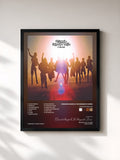 #noir Tableau de l'album Up from Below de Edward Sharpe & The Magnetic Zeros, cadre noir, imprimé et encadré en France