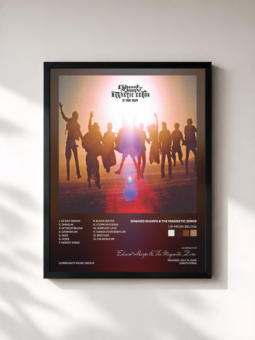 Edward Sharpe & The Magnetic Zeros · Up from Below — Affiche encadrée