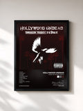 #noir Tableau de l'album American Tragedy Redux de Hollywood Undead, cadre noir, imprimé et encadré en France