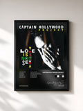 #noir Tableau de l'album Love Is Not Sex de Captain Hollywood Project, cadre noir, imprimé et encadré en France