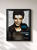 #noir Tableau de l'album Coleccion definitiva de Alejandro Sanz, cadre noir, imprimé et encadré en France