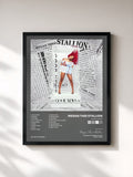 #noir Tableau de l'album Good News de Megan Thee Stallion, cadre noir, imprimé et encadré en France